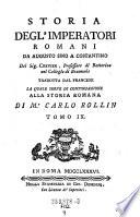 Storia degl'imperatori romani da Augusto sino a Constantino