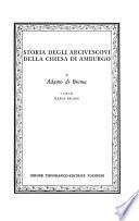 Storia degli arcivescovi della chiesa di Amburgo