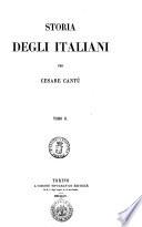Storia degli italiani per Cesare Cantù