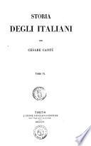 Storia degli italiani per Cesare Cantù