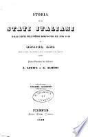 Storia degli stati italiani dalla caduta dell'impero romano fino all'anno1840