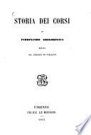 Storia dei Corsi di Ferdinando Gregorovius recata dal tedesco in italiano