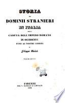 Storia dei dominii stranieri in Italia dalla caduta dell'Impero romano in Occidente fino ai nostri giorni