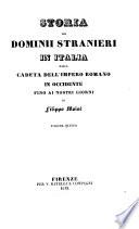 Storia dei dominii stranieri in Italia dalla caduta dell'Impero romano in Occidente fino ai nostri giorni