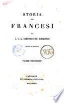 Storia dei francesi di J. C. L. Simondo de' Sismondi