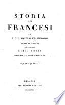 Storia dei Francesi ; recata in italiano dal cavaliere Luigi Rossi