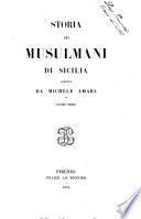 Storia dei Musulmani di Sicilia scritta da Michele Amari