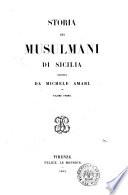 Storia dei musulmani scritta da Michele Amari