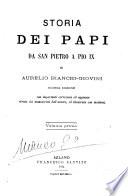 Storia dei papi da san Pietro a Pio IX.