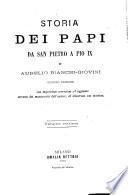 Storia dei papi da san Pietro a Pio IX.