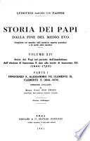 Storia dei papi dalla fine del medio evo