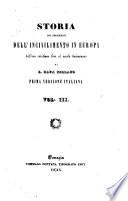 Storia dei progressi dell'incivilimento in Europa dall'era cristiana fino al secolo decimonono