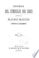 Storia del Consiglio dei Dieci narrata da Mauro Macchi