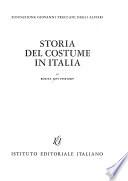Storia del costume in Italia