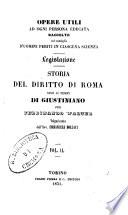 Storia del diritto di Roma sino ai tempi di Giustiniano