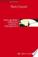 Storia del diritto nell'Europa moderna e contemporanea
