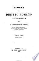 Storia del diritto romano nel Medio Evo