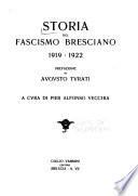 Storia del fascismo bresciano, 1919-1922