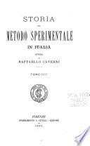 Storia del metodo sperimentale in Italia