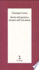 Storia del pensiero ebraico nell'età antica