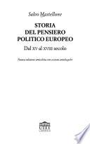 Storia del pensiero politico europeo