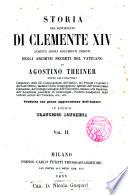 Storia del pontificado di Clemente XIV...
