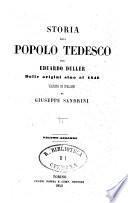 Storia del popolo tedesco dalle origini sino al 1846