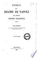 Storia del reame di Napoli del generale Pietro Colletta