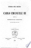 Storia del regno di Carlo Emanuele 3. scritta da Domenico Carutti
