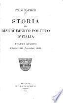 Storia del risorgimento politico d'Italia ...: Marzo 1848-novembre 1848