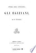Storia dell'antichita. Gli Egiziani