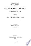 Storia dell'architettura in Italia dal secolo IV al XVIII