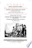 Storia dell' Augusta Badia di Silvestro di Nonantola opera (etc.)
