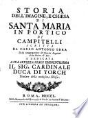 Storia dell'imagine e chiesa di S. Maria in Portico di Campitelli