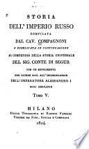 Storia dell' Imperio Russo