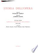 Storia dell'opera: Aspetti e problemi dell'opera.2 v