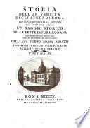 Storia dell'Università degli studi di Roma
