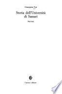Storia dell'Università di Sassari, 1859-1943