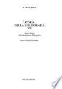 Storia della bibliografia: Storia e critica della catalogazione bibliografica