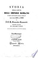 Storia della caduta dell'Impero Romano e della decadenza della civiltà dall'anno 250 al 1000 di J. C. L. Simondo Sismondi