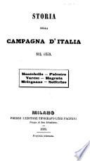 Storia della campagna d'Italia nel 1859 Montebello, Palestro, Varese, Magenta, Melegnano, Solferino