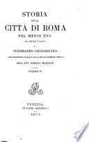 Storia della città di Roma nel Medio Evo dal secolo 5. al 16