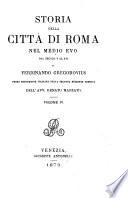 Storia della città di Roma nel medio evo dal secolo V al XVI