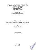 Storia della civiltà letteraria italiana: Umanesimo e Rinascimento