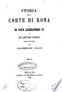 Storia della corte di Roma e di Papa Alessandro 6
