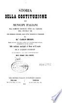 Storia della costituzione dei municipi italiani
