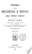 Storia della decadenza e rovina dell'impero romano di Edoardo Gibbon