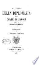 Storia della diplomazia della corte di Savoia