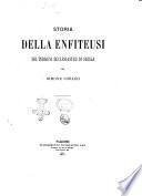 Storia della enfiteusi dei terreni ecclesiastici di Sicilia per Simone Corleo