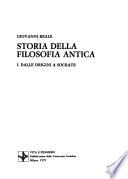 Storia della filosofia antica: Dalle origini a Socrate